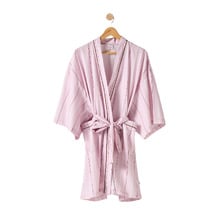 Kiera Stripe Cotton Sateen Bath Robe